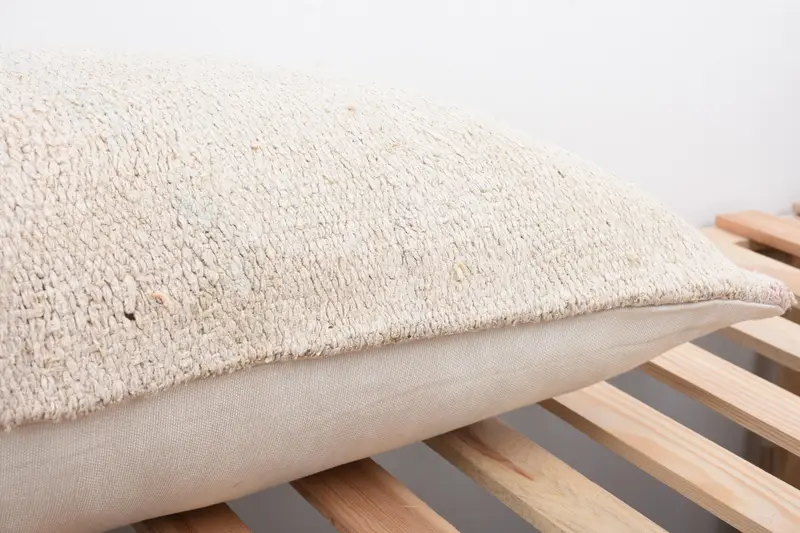 Turkish Pillow, 16x36 White Pillow Sham, Pillow for Sofa, Ethnic Pillow Sham, Pillow, Boho Pillow Sham Cover, Crochet Pattern Cushion Cover - 7