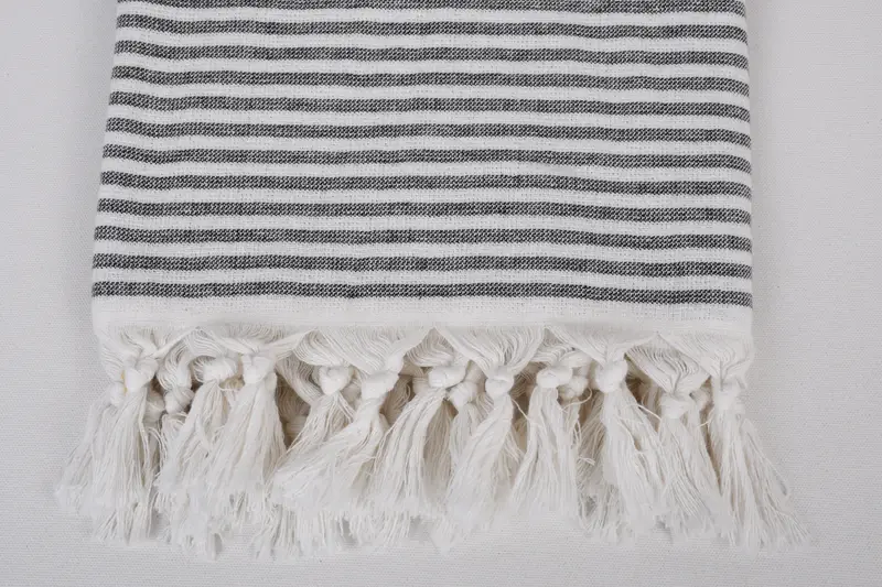 Handmade Gift, Turkish Towel Monogram, Turkish towel, 68x40 Cotton Striped Terry Towel, Custom Gift, Personalized Wedding Gift For Couple - 3