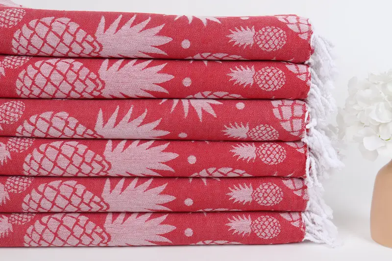 Home Decor Gifts, Personalized Gifts, Best Friend Christmas Gift, Summer Gift, 70x36 Cotton Pineapple Design Towel, Turkish Towel Monogram - 4