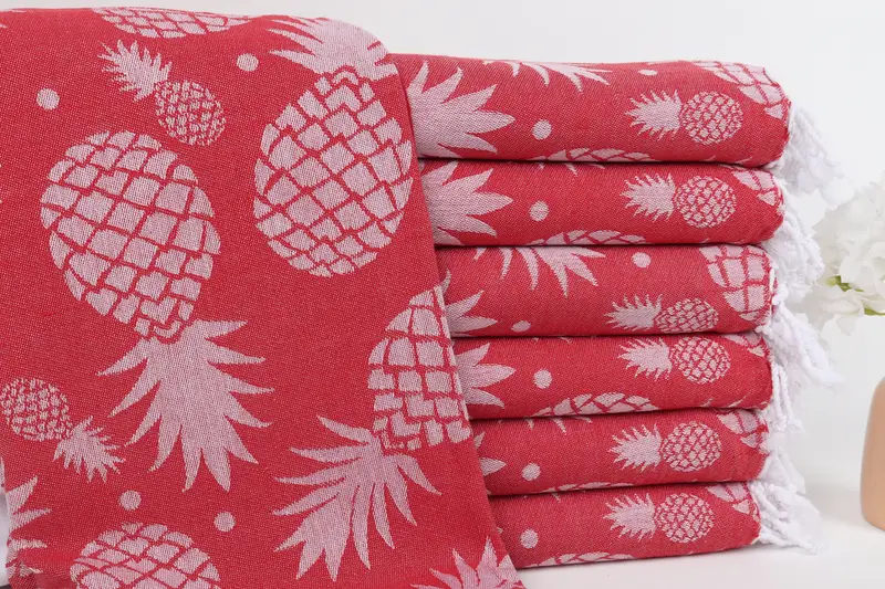 Home Decor Gifts, Personalized Gifts, Best Friend Christmas Gift, Summer Gift, 70x36 Cotton Pineapple Design Towel, Turkish Towel Monogram - 2