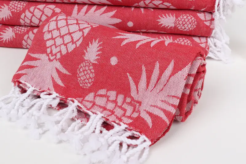 Home Decor Gifts, Personalized Gifts, Best Friend Christmas Gift, Summer Gift, 70x36 Cotton Pineapple Design Towel, Turkish Towel Monogram - 5