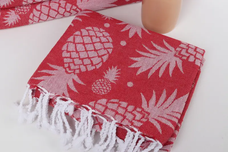 Home Decor Gifts, Personalized Gifts, Best Friend Christmas Gift, Summer Gift, 70x36 Cotton Pineapple Design Towel, Turkish Towel Monogram - 6