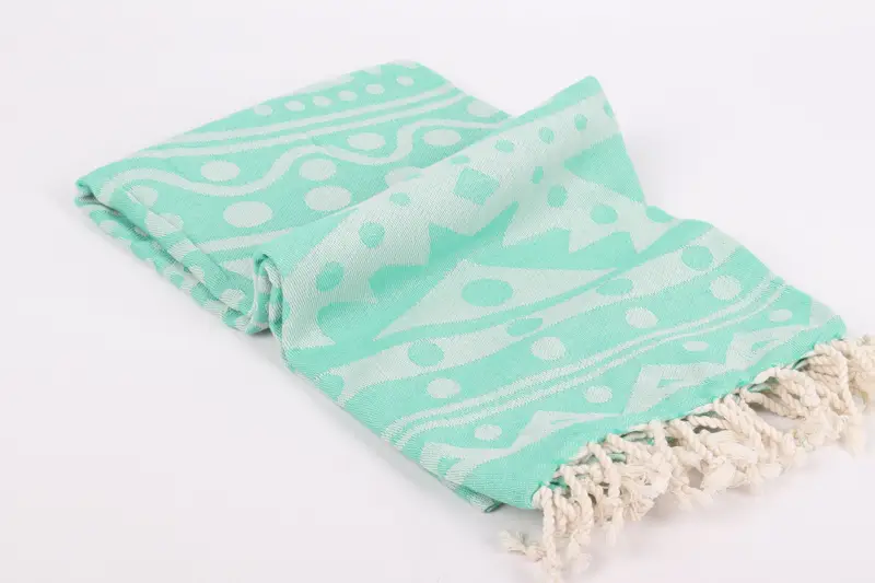 Scarf Towel, Custom Wedding Gifts, Quick-dry towel, 70x40 Cotton Round Pattern Towel, Peshtemal Towel, Gift Towel, Personalized Turkish Beach Towel - 7