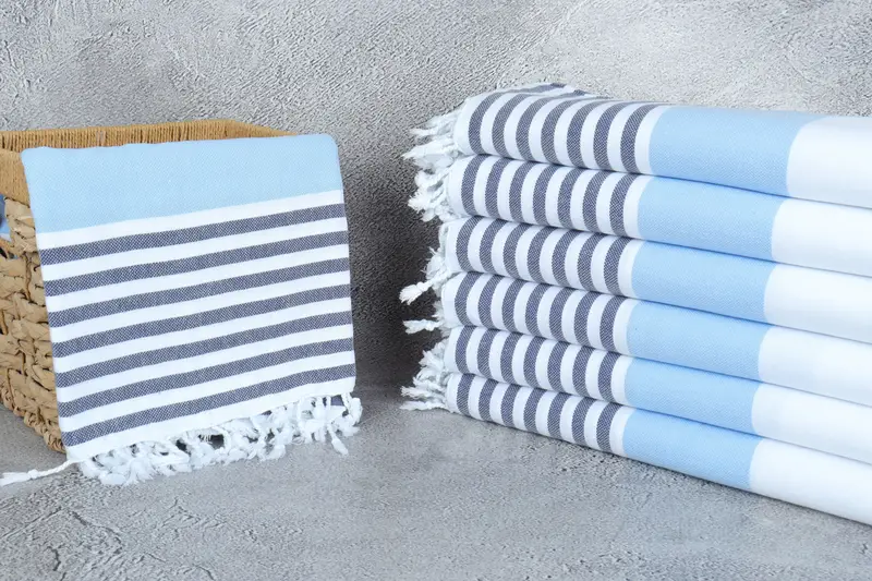 Peshtemal Towel, Holiday Towel, Personalized Gift For Her, 70x40 Cotton Striped Towel, Absorbent Turkish towel, Organic Turkish towel, Spa Towel - 3