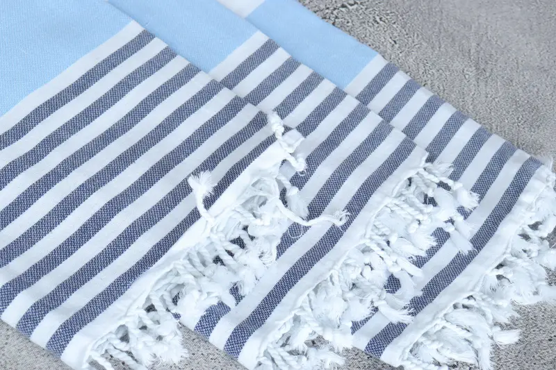 Peshtemal Towel, Holiday Towel, Personalized Gift For Her, 70x40 Cotton Striped Towel, Absorbent Turkish towel, Organic Turkish towel, Spa Towel - 5