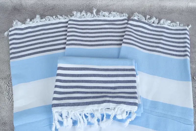 Peshtemal Towel, Holiday Towel, Personalized Gift For Her, 70x40 Cotton Striped Towel, Absorbent Turkish towel, Organic Turkish towel, Spa Towel - 4