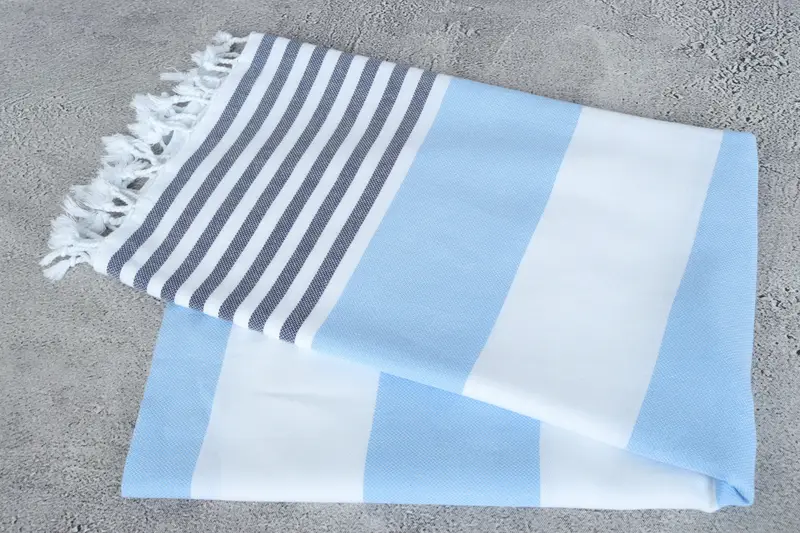 Peshtemal Towel, Holiday Towel, Personalized Gift For Her, 70x40 Cotton Striped Towel, Absorbent Turkish towel, Organic Turkish towel, Spa Towel - 6