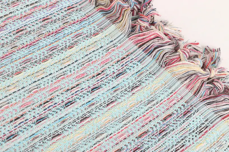 Turkish Blanket Queen, Summer Gift, Woven Blanket, Bridal Shower Gift, Wedding Favors, 90x78 Cotton Leaf Design Towel, Turkish Bedspread - 8