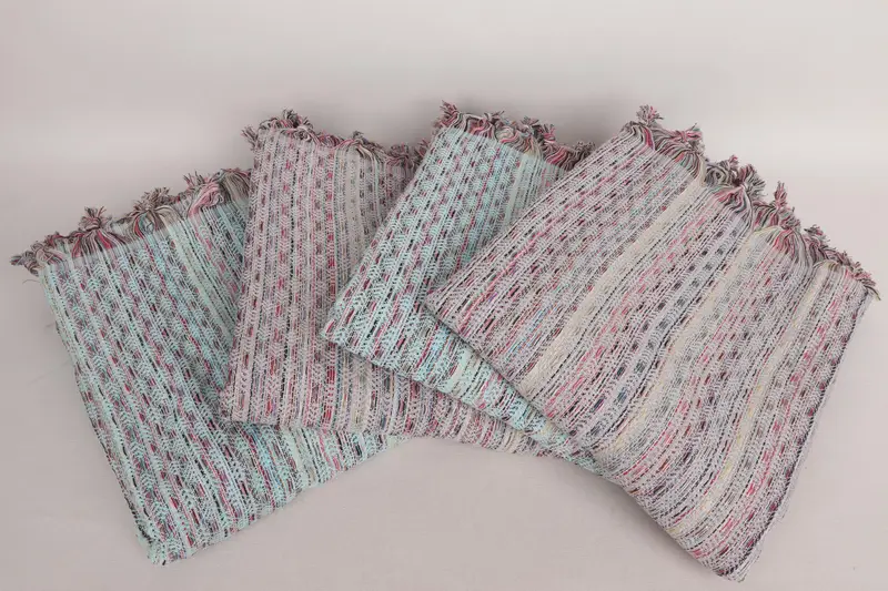 Turkish Blanket Queen, Summer Gift, Woven Blanket, Bridal Shower Gift, Wedding Favors, 90x78 Cotton Leaf Design Towel, Turkish Bedspread - 3