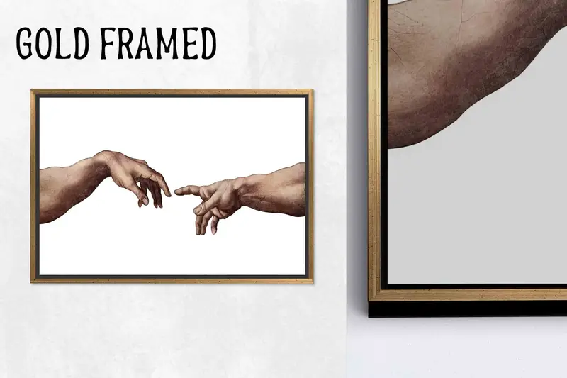 ミケランジェロのアダム キャンバスの創造: システィーナ礼拝堂の傑作