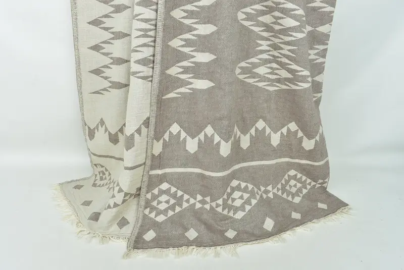 Custom Wedding Gift From Bridesmaid, Bedspread, Personalized Blanket, 70x60 Cotton Geometric Towel, Throw Blanket, Handmade Gift, Turkish Bedspread - 8