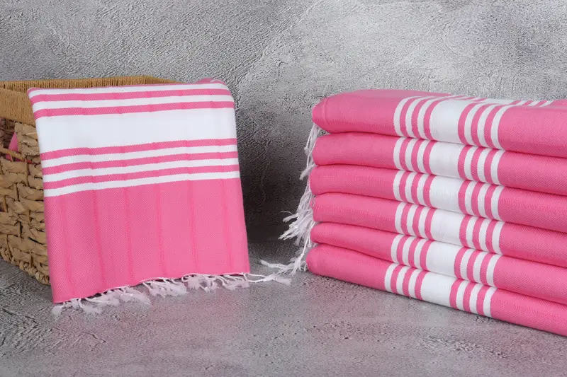 Pool Towels, Bath towel, Custom Towel, Handmade Gift, Turkish towel bulk order for wedding gifts, 70x40 Cotton Striped Towel, Quick-Dry Beach Towel - 3