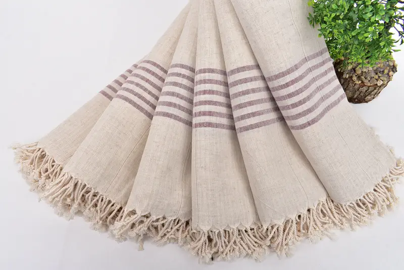 68x36 Cotton Striped Towel, Monogram Turkish Towel, Peshtemal, Gym Towel, Bridesmaid Gifts, Best Friend Wedding Gift, Personalized Bridesmaid Gift - 4
