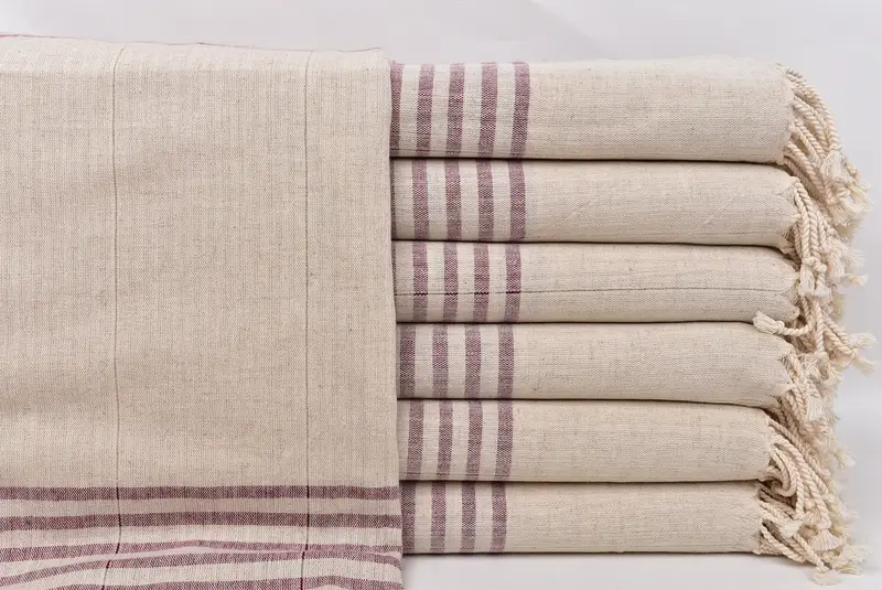 68x36 Cotton Striped Towel, Monogram Turkish Towel, Peshtemal, Gym Towel, Bridesmaid Gifts, Best Friend Wedding Gift, Personalized Bridesmaid Gift - 1