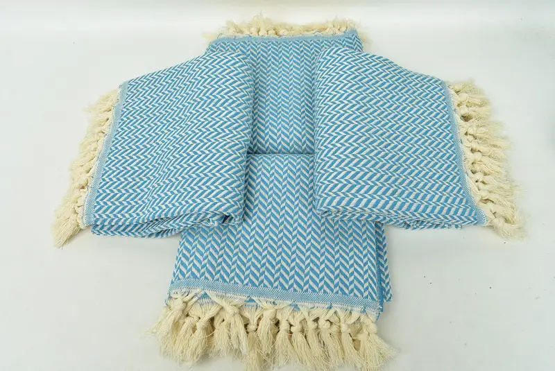 Sand-resistant towel, 70x40 Cotton Chevron Towel, Family Gift, Beach Towel Bulk, Beach towel, Beach Towel Monogram, Handmade Turkish Towel - 6