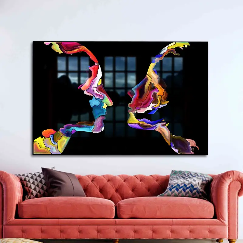 Modern Çift Baskılı Cam: Zarif Sevgililer Günü Hediyesi