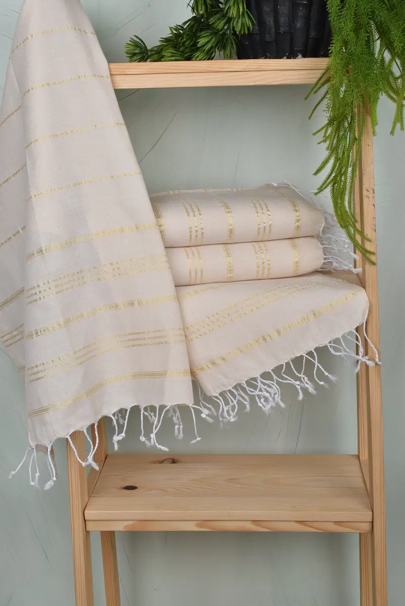 Beach Theme Wedding Gift, Bridesmaid Gifts, Monogrammed Hand Towel, 40x24 Cotton Striped Towel, Turkish Hand Towel, Best Friend Christmas Gift - 6