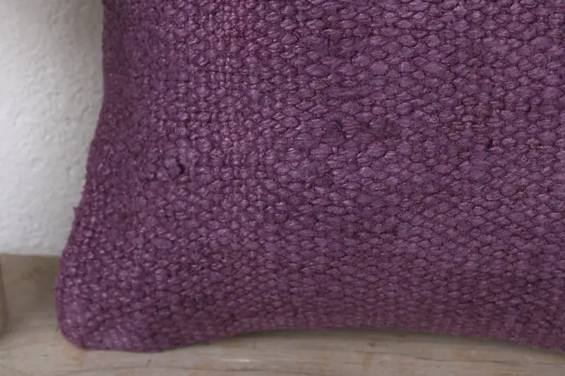 12x12 Purple Pillow Case, Turkish Pillow, Luxury Pillow Cover, Indoor Pillow Case, Home Decor Pillow, Christmas Cushion, Pillow, Throw Kilim Pillow - 3