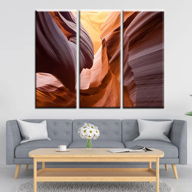 Antelope Slot Canyon, Southwestern Arizona Rocks, Print Wall Art, Desert Landscape, Office Wall Art, Wild Land Poster, Modern Canvas Art - 2
