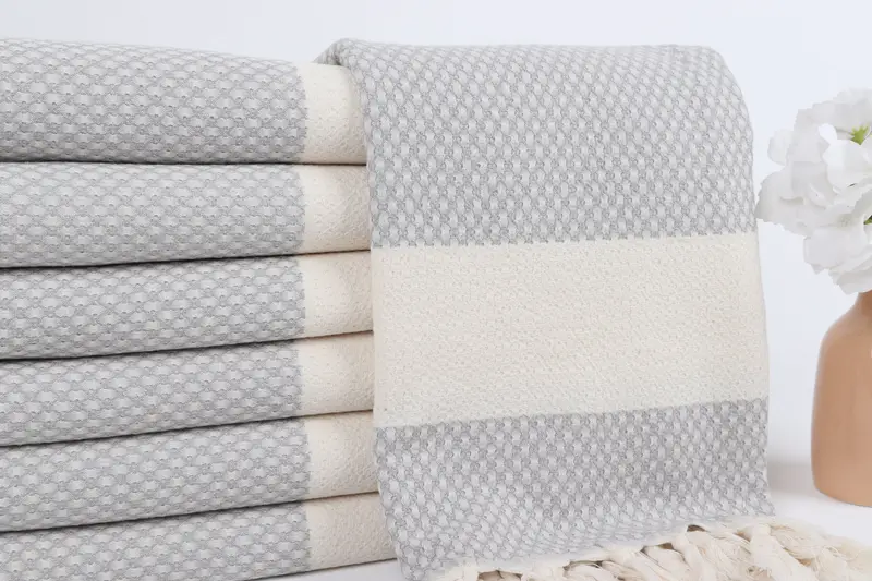 68x36 Cotton Geometric Towel, Luxury Turkish beach towel for summer vacation, Summer Gift, Quick-dry towel, Bridal Shower Gift, Wedding Gift Ideas - 2