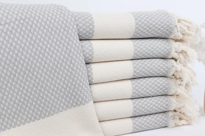 68x36 Cotton Geometric Towel, Luxury Turkish beach towel for summer vacation, Summer Gift, Quick-dry towel, Bridal Shower Gift, Wedding Gift Ideas - 1