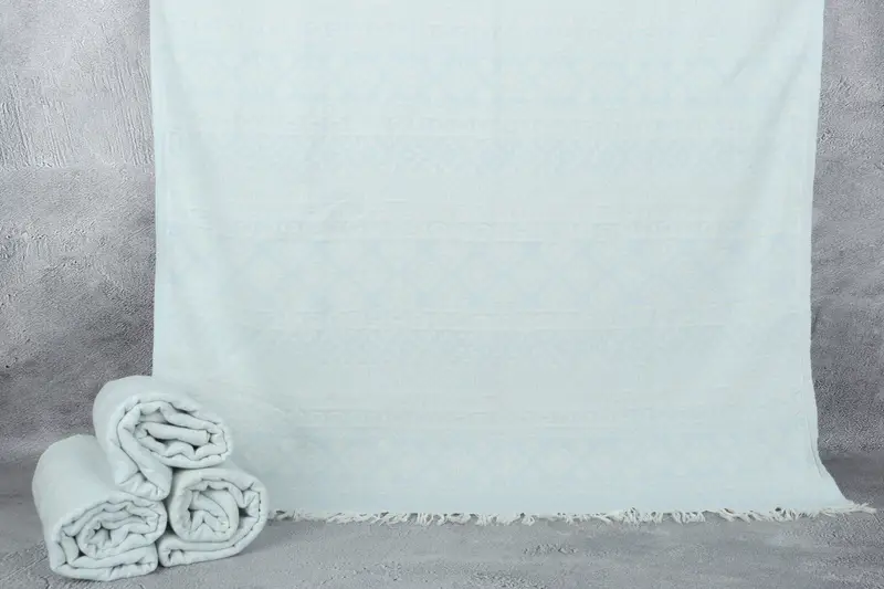 Wedding Day Gift For Bride, Luxury Beach Towel, Absorbent Turkish towel, 68x36 Cotton Geometric Towel, Custom Wedding Gifts, Beach Towel Gift - 1