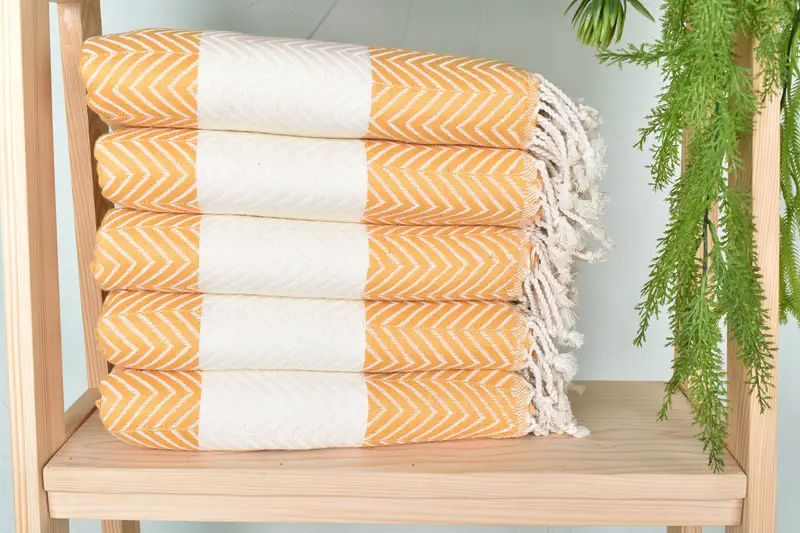 Xmas Gifts, Beach Towel Bulk, 70x40 Cotton Zig zag Towel, Personalized Turkish Towel, Personalized Towel, Beach Bachelorette Party Decorations - 2