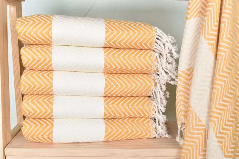 Xmas Gifts, Beach Towel Bulk, 70x40 Cotton Zig zag Towel, Personalized Turkish Towel, Personalized Towel, Beach Bachelorette Party Decorations - 1