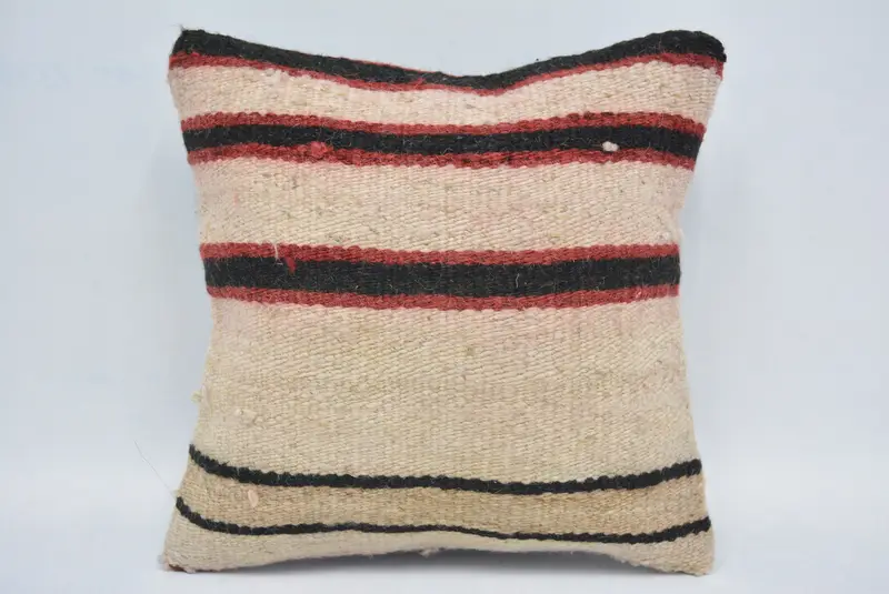 Güneybatı Yastığı, Koltuk Yastığı Kılıfı, Boho Yastığı, Türk Yastığı, Boho Yastık Sham Cover, Sürdürülebilir Yastık, Yastık Kılıfı, 12x12 Kırmızı Yastık - 1