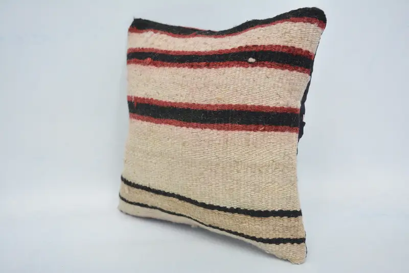 Güneybatı Yastığı, Koltuk Yastığı Kılıfı, Boho Yastığı, Türk Yastığı, Boho Yastık Sham Cover, Sürdürülebilir Yastık, Yastık Kılıfı, 12x12 Kırmızı Yastık - 4