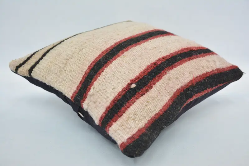 Güneybatı Yastığı, Koltuk Yastığı Kılıfı, Boho Yastığı, Türk Yastığı, Boho Yastık Sham Cover, Sürdürülebilir Yastık, Yastık Kılıfı, 12x12 Kırmızı Yastık - 6
