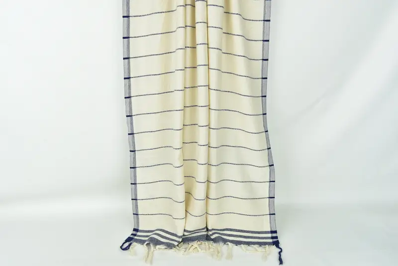 Custom Beach Towel, Bride Gift, Eco-friendly Turkish towel for home and travel, Embroidered Towel, Best Beach Towel, 68x36 Cotton Striped Towel - 8