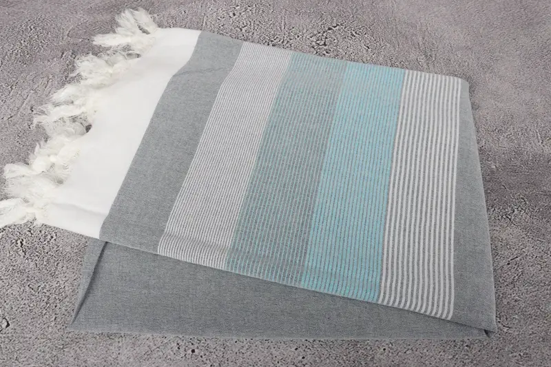 Cancun Bachelorette Party Gift Ideas, 68x40 Cotton Striped Towel, Handmade Gift, Luxury towel, Turkish Towel USA, Family Gift Basket, Baby Boy Gift - 6