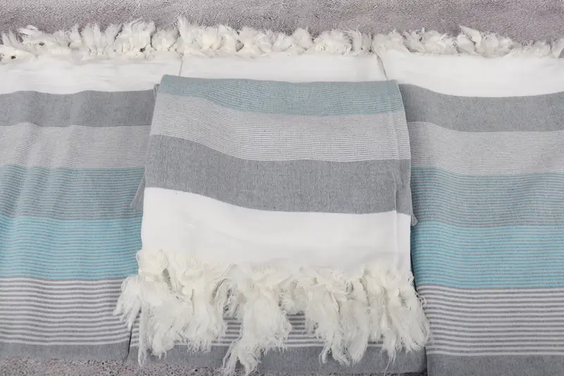 Cancun Bachelorette Party Gift Ideas, 68x40 Cotton Striped Towel, Handmade Gift, Luxury towel, Turkish Towel USA, Family Gift Basket, Baby Boy Gift - 4