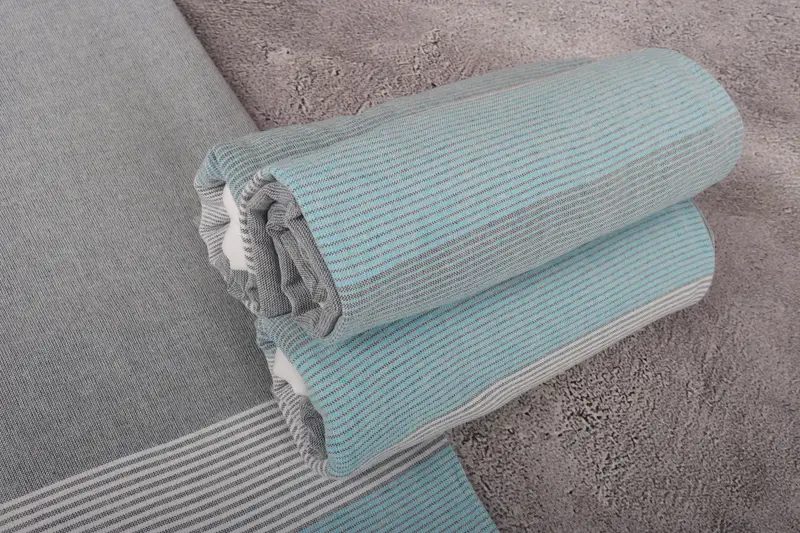 Cancun Bachelorette Party Gift Ideas, 68x40 Cotton Striped Towel, Handmade Gift, Luxury towel, Turkish Towel USA, Family Gift Basket, Baby Boy Gift - 7