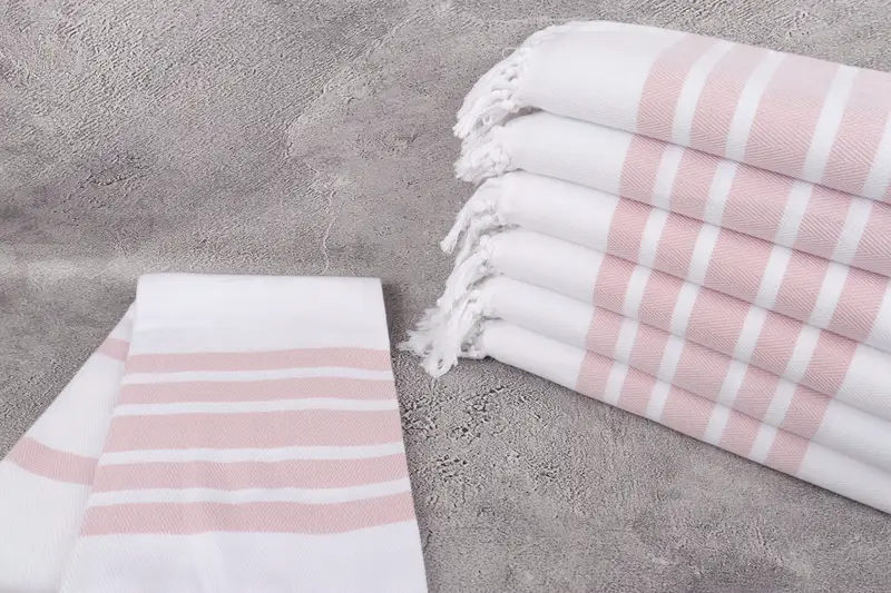 Personalized Towel, Gift For Her, Turkish Bath Towel Set, Sand-free towel, Peshtemal Towel USA, Bachelor Party Gifts, 70x40 Cotton Herringbone Towel - 2