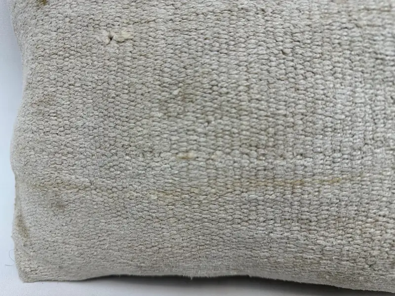 Ottoman Cushion Cover, Pillow for Sofa, Bed Cushion Cover, Sofa Cushion Cover, Kilim Pillow, Turkish Pillow, Cushion Cover, 12x20 Beige Pillow Sham - 2