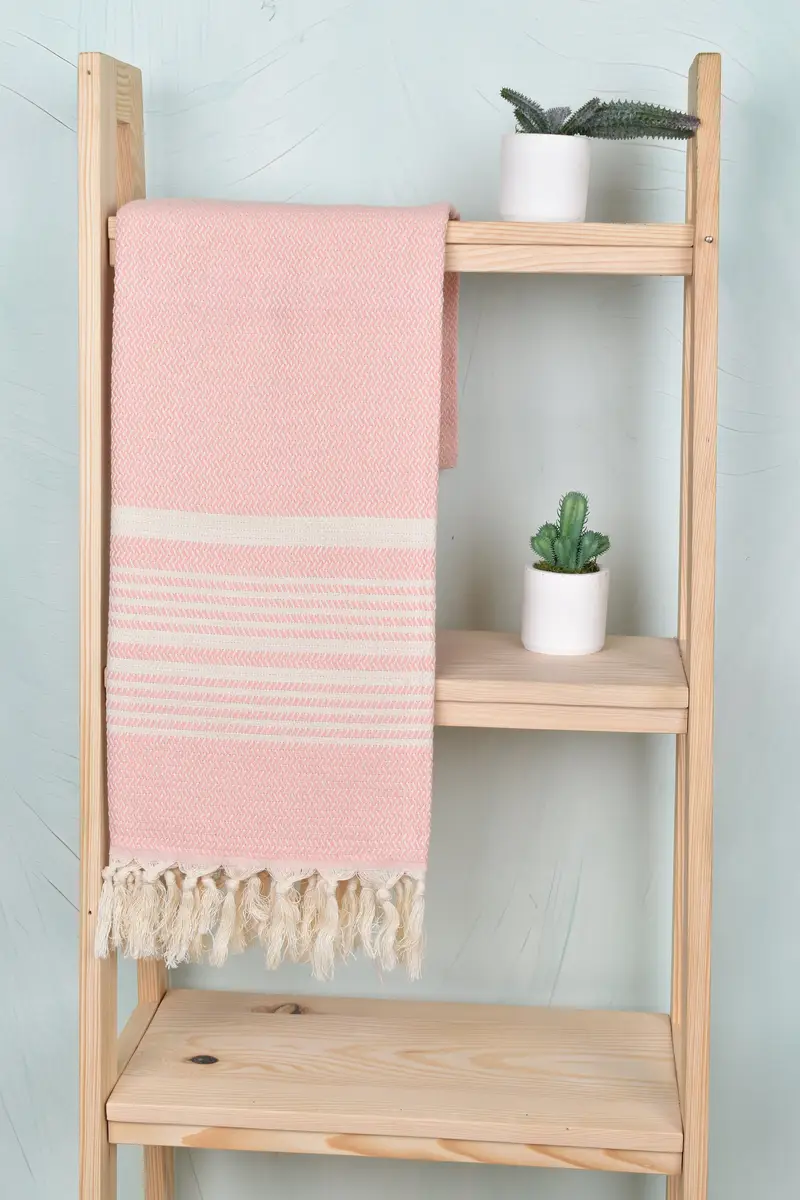 Home Gift, Luxury Turkish Bath Towel, Guest Towel, 70x40 Cotton Striped Towel, Custom Beach Towels, Bath towel, Housewarming Gift, Thin towel - 8