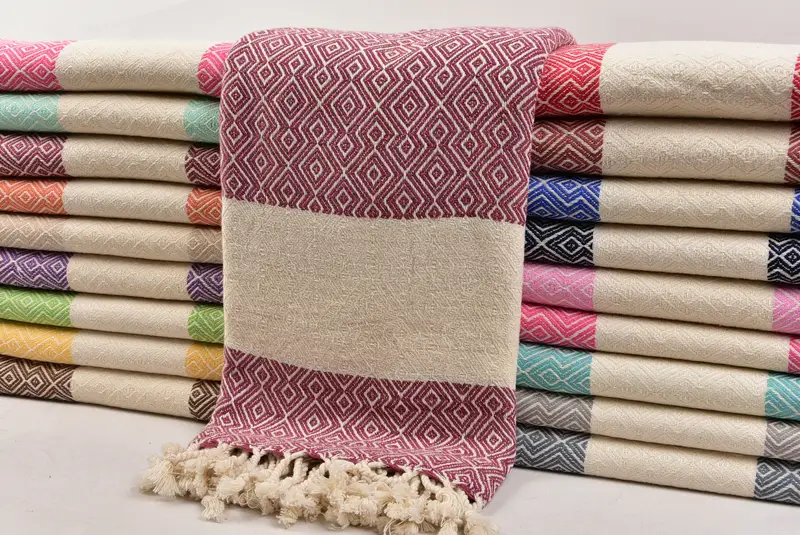 Bachelorette Party Favor, Quick-dry peshtemal, Soft towel, 68x38 Cotton Diamond Towel, Summer Towel, Personalized Gift, Friends Beach Towel - 2