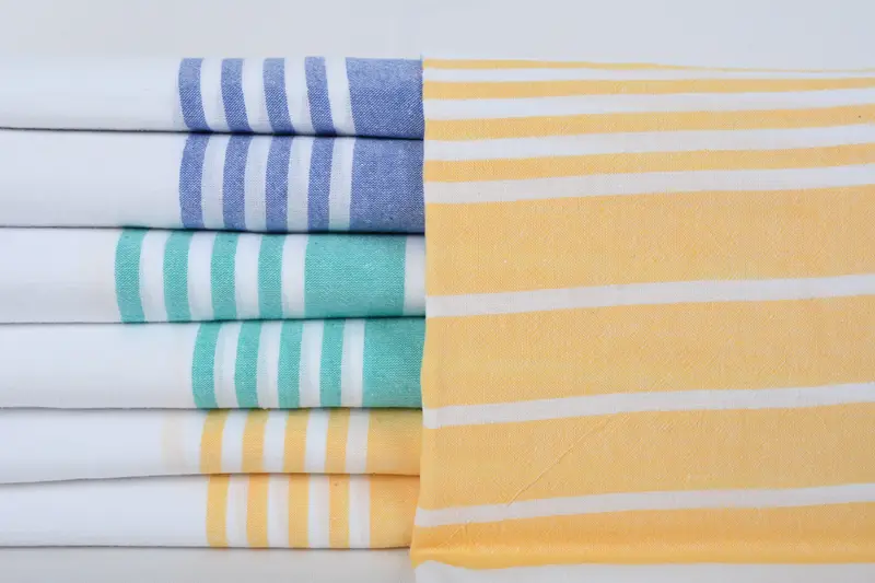 Personalized Dish Towel, Summer Towel, Personalized Kitchen Towel, Bulk Order Towel, 40x20 Cotton Striped Towel, Grandma Gift, Personalized Gift - 1