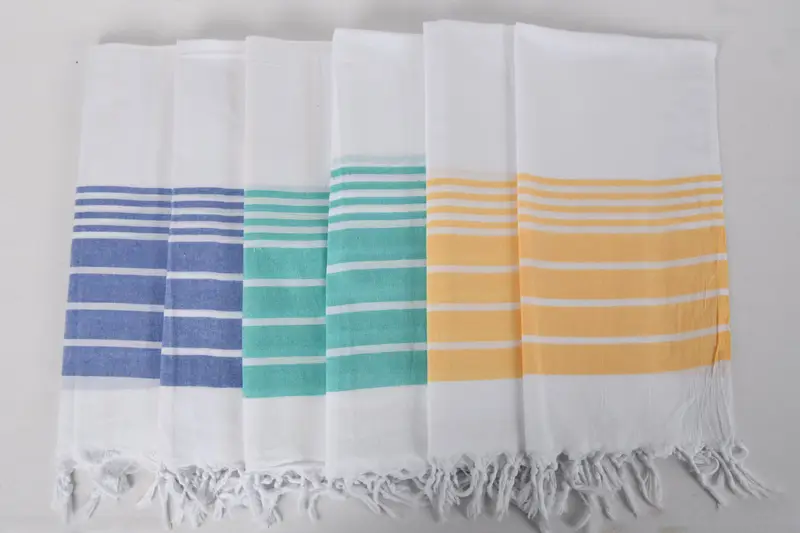 Personalized Dish Towel, Summer Towel, Personalized Kitchen Towel, Bulk Order Towel, 40x20 Cotton Striped Towel, Grandma Gift, Personalized Gift - 3