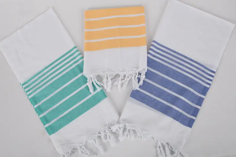 Personalized Dish Towel, Summer Towel, Personalized Kitchen Towel, Bulk Order Towel, 40x20 Cotton Striped Towel, Grandma Gift, Personalized Gift - 8