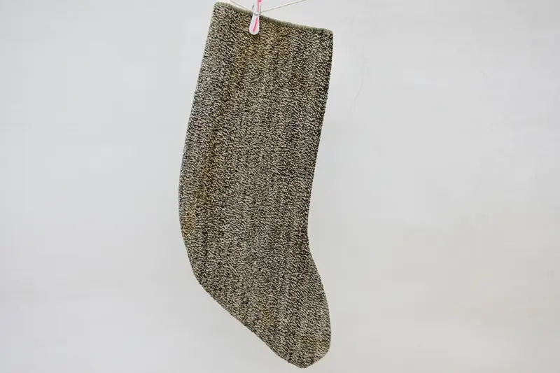ブラウン & ベージュ クリスマス オーナメント ストッキング、お祝いの休日の装飾