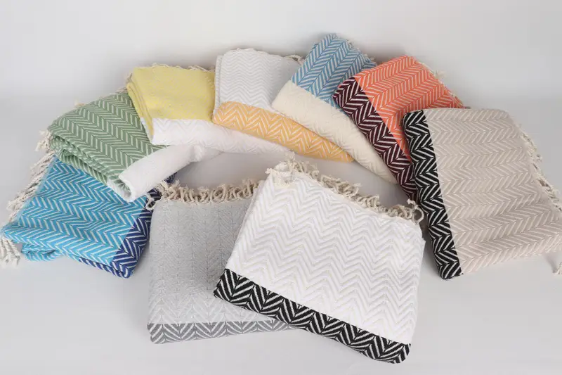 70x40 Cotton Chevron Towel, Towel With Name, Best Friend Gift Ideas, Personalized Turkish Towel, Monogram Turkish Towel, Bridesmaid Gifts - 4