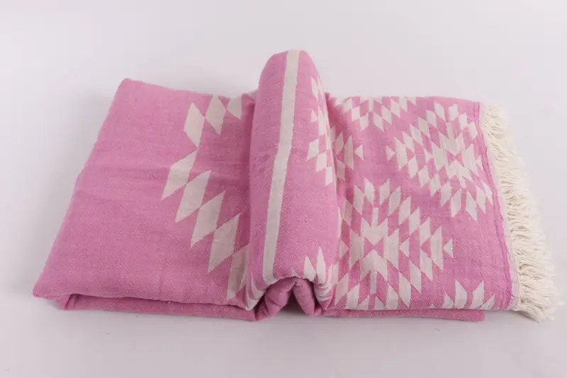 Gift For Her, Woven Blanket, 84x56 Cotton Kilim Towel, Turkish Beach Blanket, Housewarming Gift, Custom Wedding Gifts, Valentine Day Gift For Her - 6