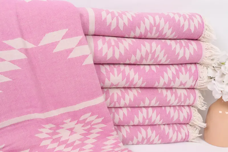 Gift For Her, Woven Blanket, 84x56 Cotton Kilim Towel, Turkish Beach Blanket, Housewarming Gift, Custom Wedding Gifts, Valentine Day Gift For Her - 1