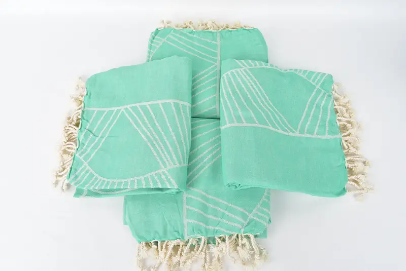 Turkish bath towel, 68x40 Cotton Striped Design Towel, Family Gift Basket, Bachelorette Gifts, Employee Gifts, Peshtemal Towel, Sand-resistant towel - 6