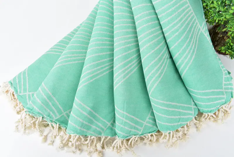 Turkish bath towel, 68x40 Cotton Striped Design Towel, Family Gift Basket, Bachelorette Gifts, Employee Gifts, Peshtemal Towel, Sand-resistant towel - 4