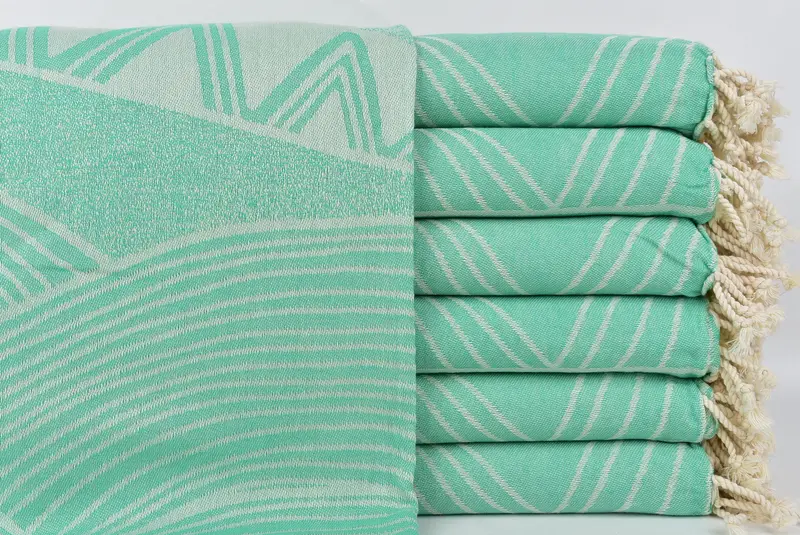 Turkish bath towel, 68x40 Cotton Striped Design Towel, Family Gift Basket, Bachelorette Gifts, Employee Gifts, Peshtemal Towel, Sand-resistant towel - 1