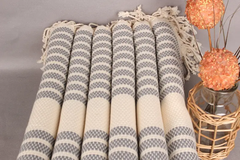 Bachelor Gift, Turkish bath towel, Embroidery Towel, Personalized Bridesmaid Gift, Bachelor Bachelorette Party Favors, 70x40 Cotton Striped Towel - 3